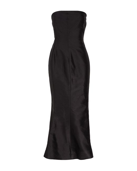 8 by YOOX Black Midi Dress