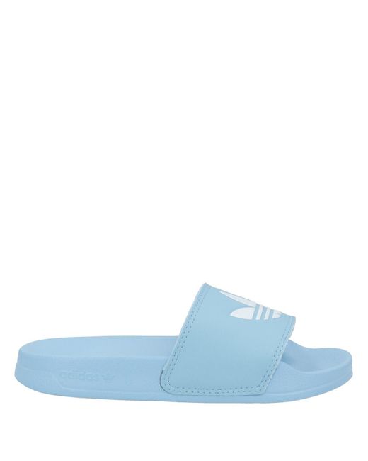 adidas sandals blue white