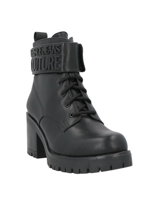 Versace Jeans Couture Black Ankle Boots