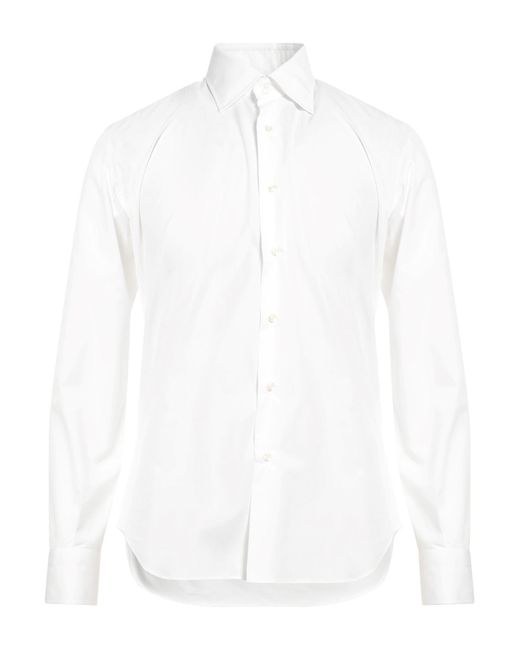 Sartorio Napoli Shirt in White for Men | Lyst