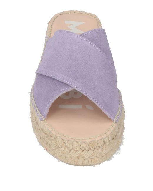 Manebí Purple Lilac Espadrilles Leather