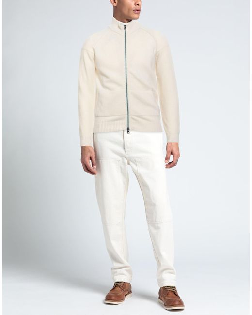 Jeordie's Strickjacke in White für Herren