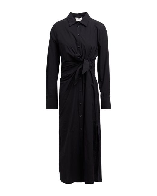Ottod'Ame Black Midi-Kleid