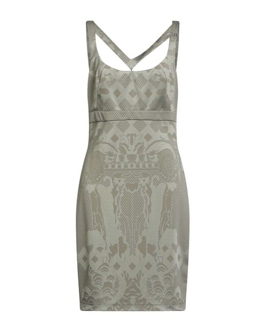 Versace Jeans Gray Mini Dress Polyamide, Viscose, Elastane