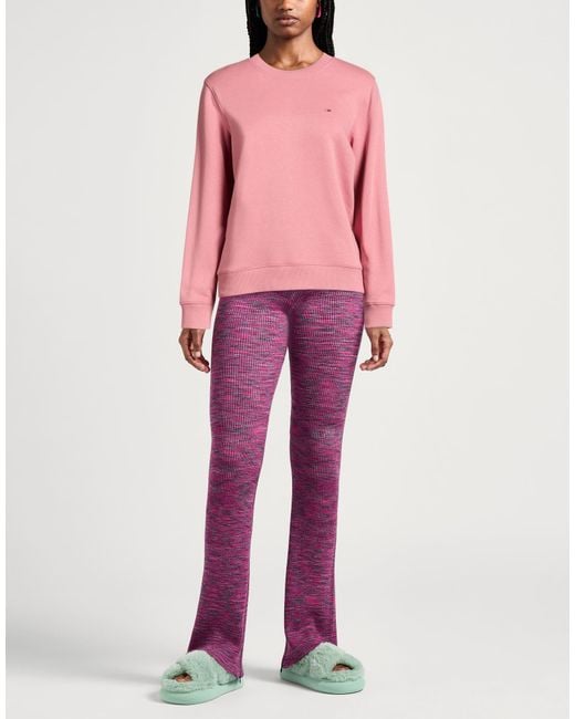 Tommy Hilfiger Pink Sweatshirt Cotton, Polyester