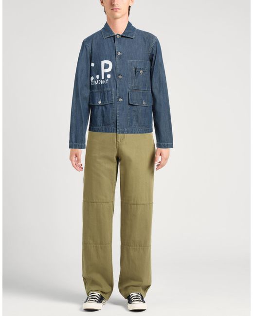 C P Company Blue Denim Outerwear for men