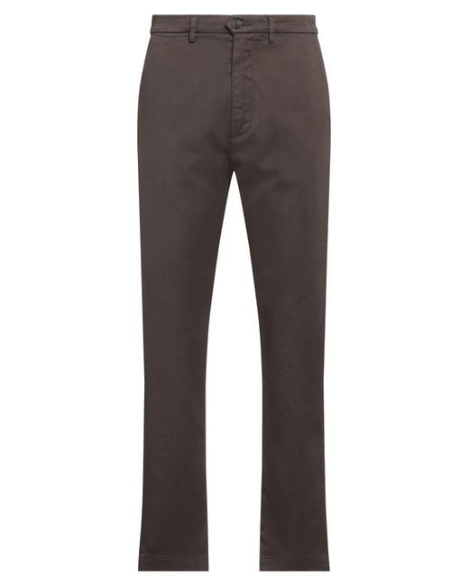 Pence Gray Pants Cotton, Elastane for men