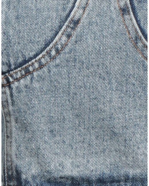 VANESSA SCOTT Blue Top Cotton, Polyester