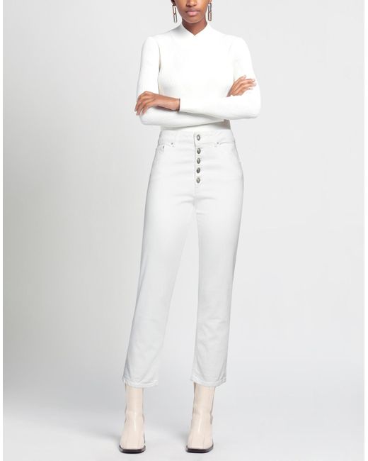 Dondup White Jeans