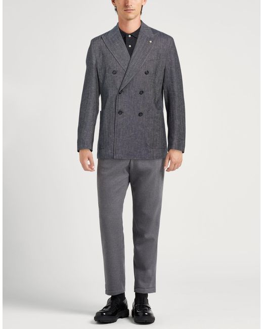 Manuel Ritz Gray Blazers for men