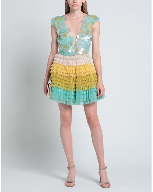 Robe courte Elisabetta Franchi en coloris Green
