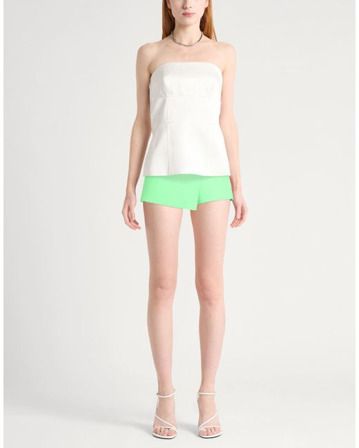 MSGM Green Shorts & Bermuda Shorts