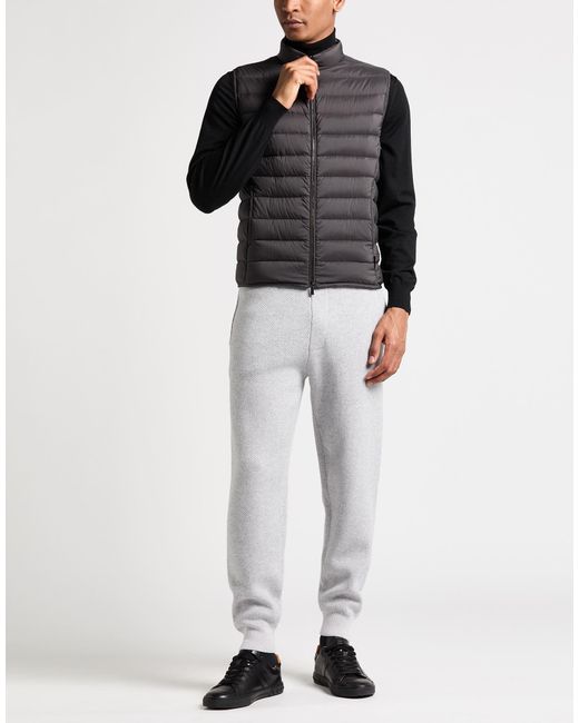 Moorer Gray Vest Polyamide, Polyurethane for men