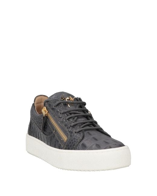 Giuseppe Zanotti Black Sneakers Leather for men