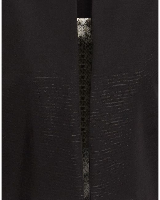 LANACAPRINA Black Jacket Polyester, Rayon, Elastane