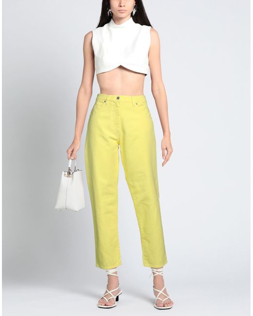 Pantaloni Jeans di MSGM in Yellow