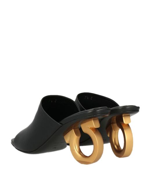 Ferragamo Black Sandals