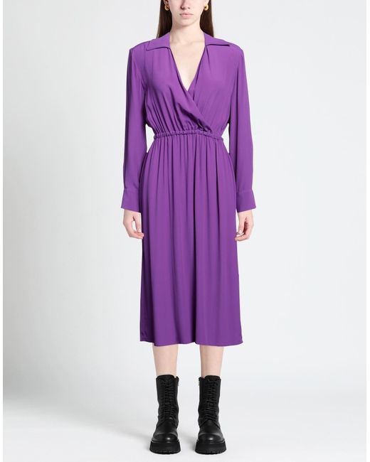 Jucca Purple Midi Dress
