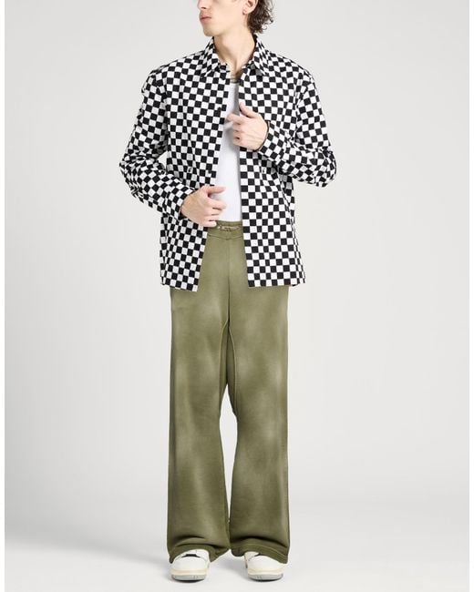 Stay Human On Earth Green Dark Pants Cotton for men