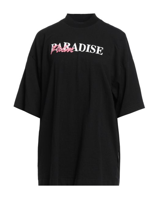 Palm Angels Black T-shirts