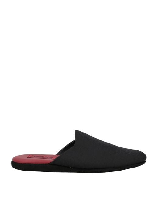 Ferragamo Black House Slipper for men