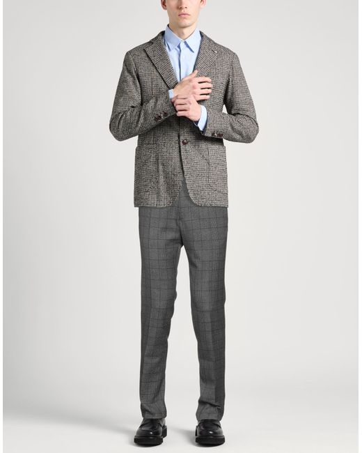 Tagliatore Gray Pants Virgin Wool for men