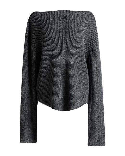 Courreges Gray Sweater Merino Wool