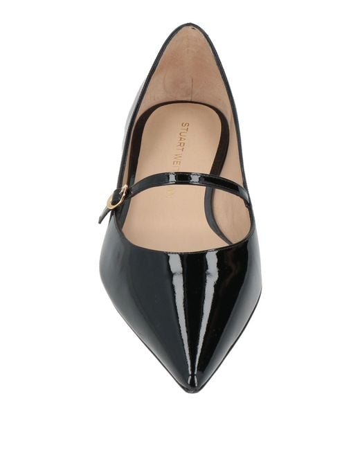 Stuart Weitzman Black Ballet Flats