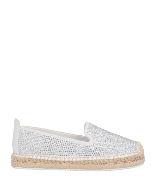 DKNY White Espadrilles Textile Fibers