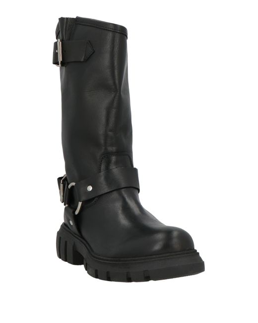 Ovyè Black Boot Calfskin
