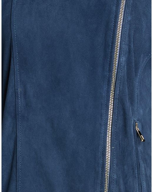 Violanti Blue Jacket Leather