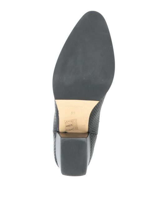 Triver Flight Black Ankle Boots Leather