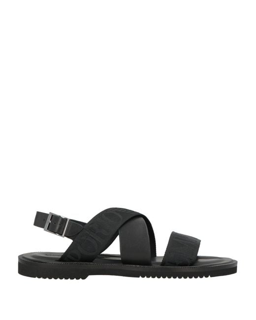 Emporio Armani Black Sandals for men