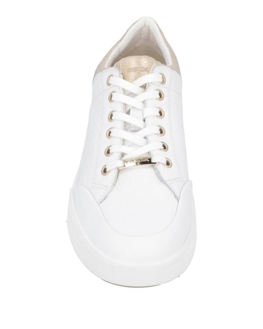 Geox White Trainers
