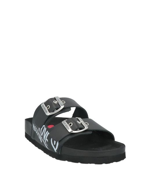 Love Moschino Black Sandale