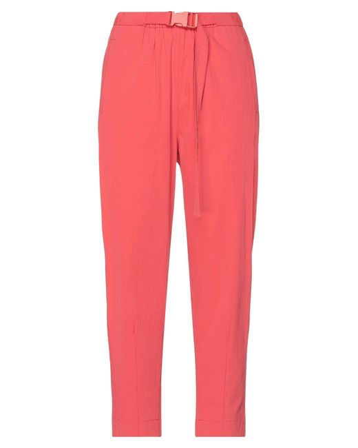 Ottod'Ame Red Coral Pants Cotton, Elastane