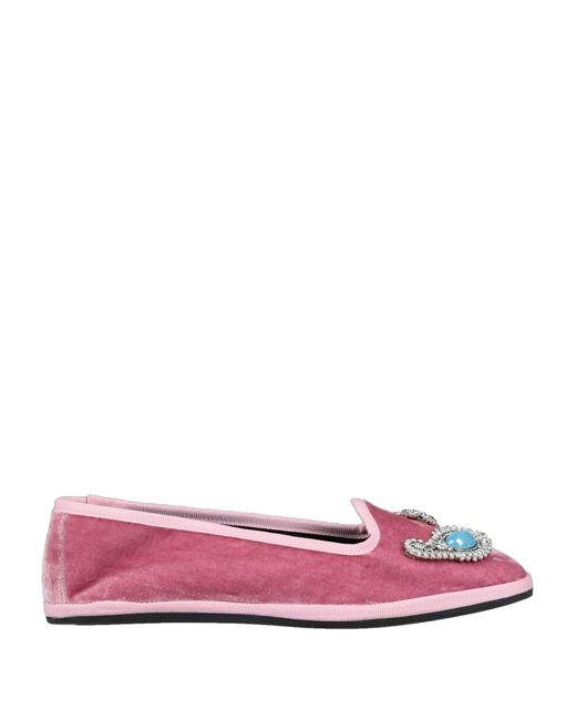 Giannico Pink Loafers
