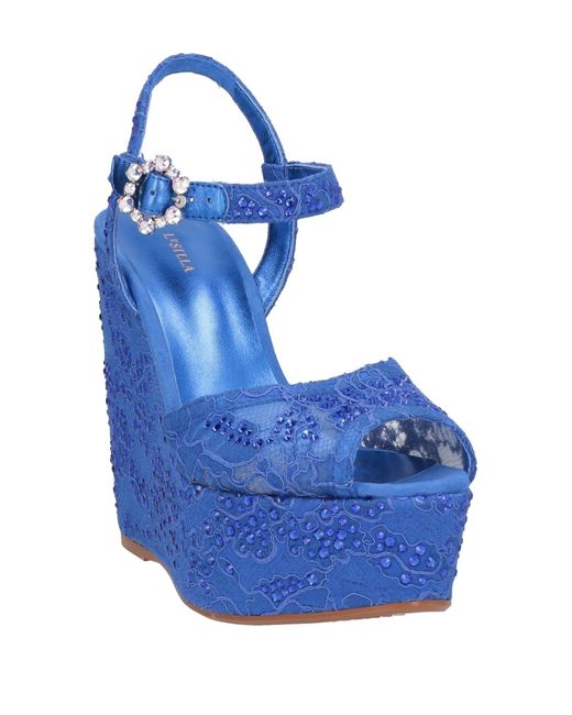 Le Silla Blue Sandals