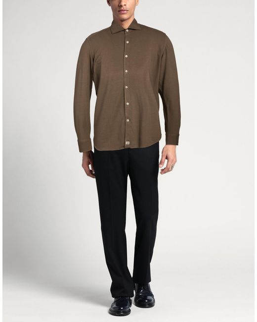 Camisa Sonrisa de hombre de color Brown