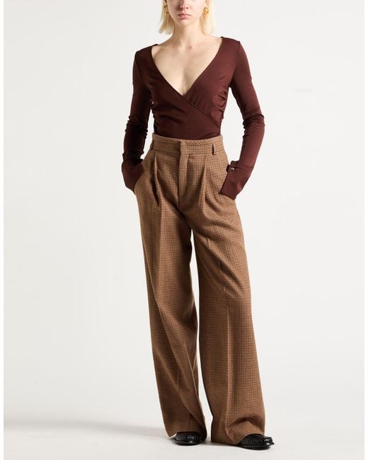 Max Mara Brown Chocolate Bodysuit Wool