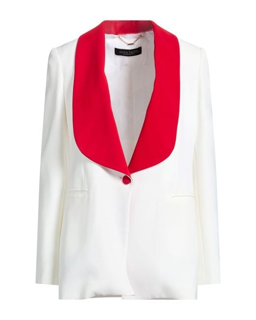 Nora Barth Red Blazer Polyamide, Viscose