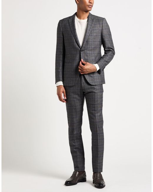 Caruso Gray Suit Wool for men
