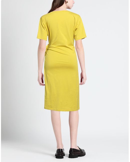 Attic And Barn Yellow Midi Dress
