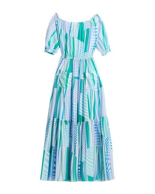 Vestito Lungo di Caractere in Blue