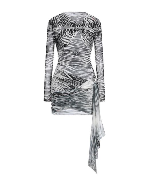 The Attico Gray Mini Dress