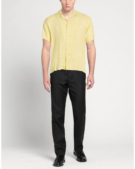 Crossley Yellow Shirt Linen for men