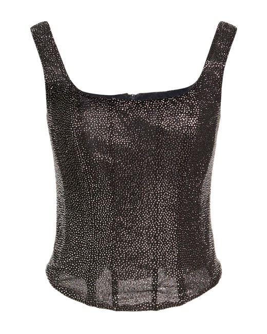 GIUSEPPE DI MORABITO Black Top Viscose