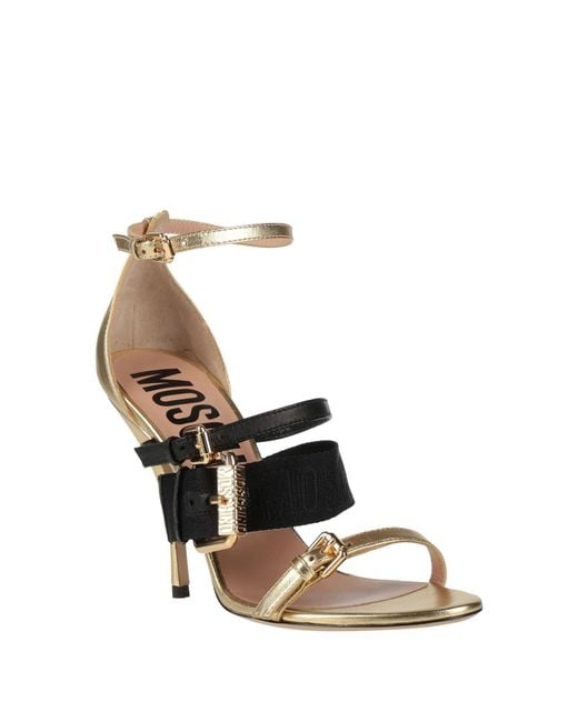 Moschino Metallic Sandals