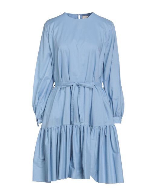 L'Autre Chose Blue Midi Dress