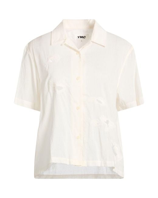 YMC White Ivory Shirt Cotton